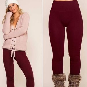 Fleece Lined High Waist Leggings (12-18)